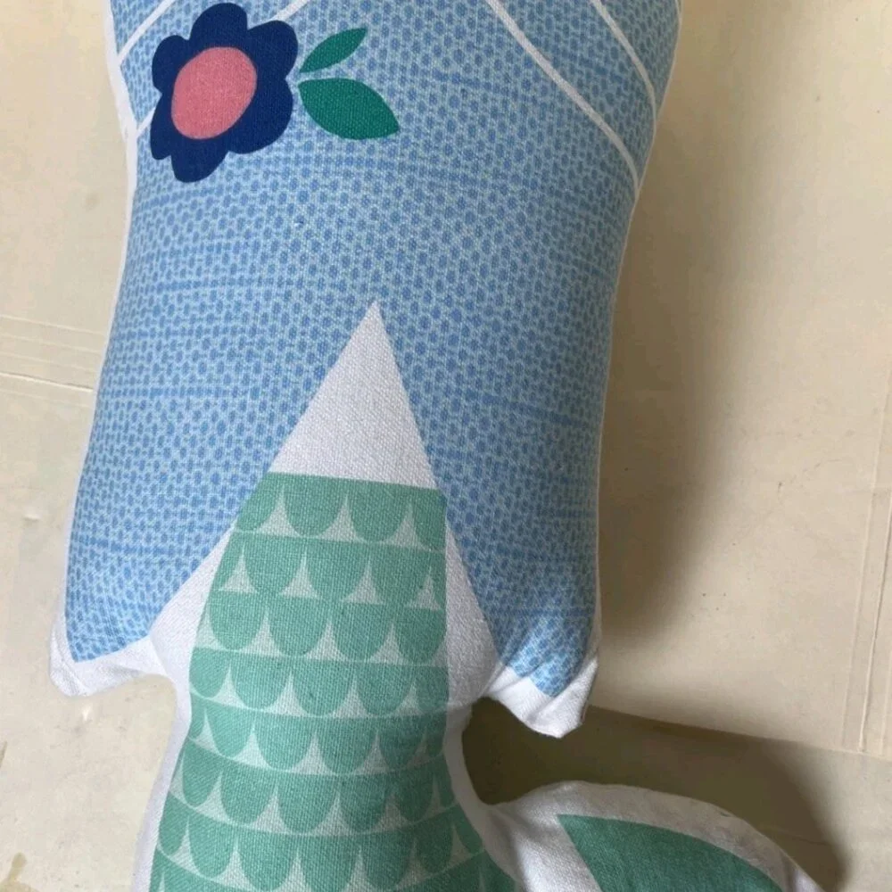 Petit Monkey Mermaid Plush Pillow 14” Kids Room Decor Soft Toy